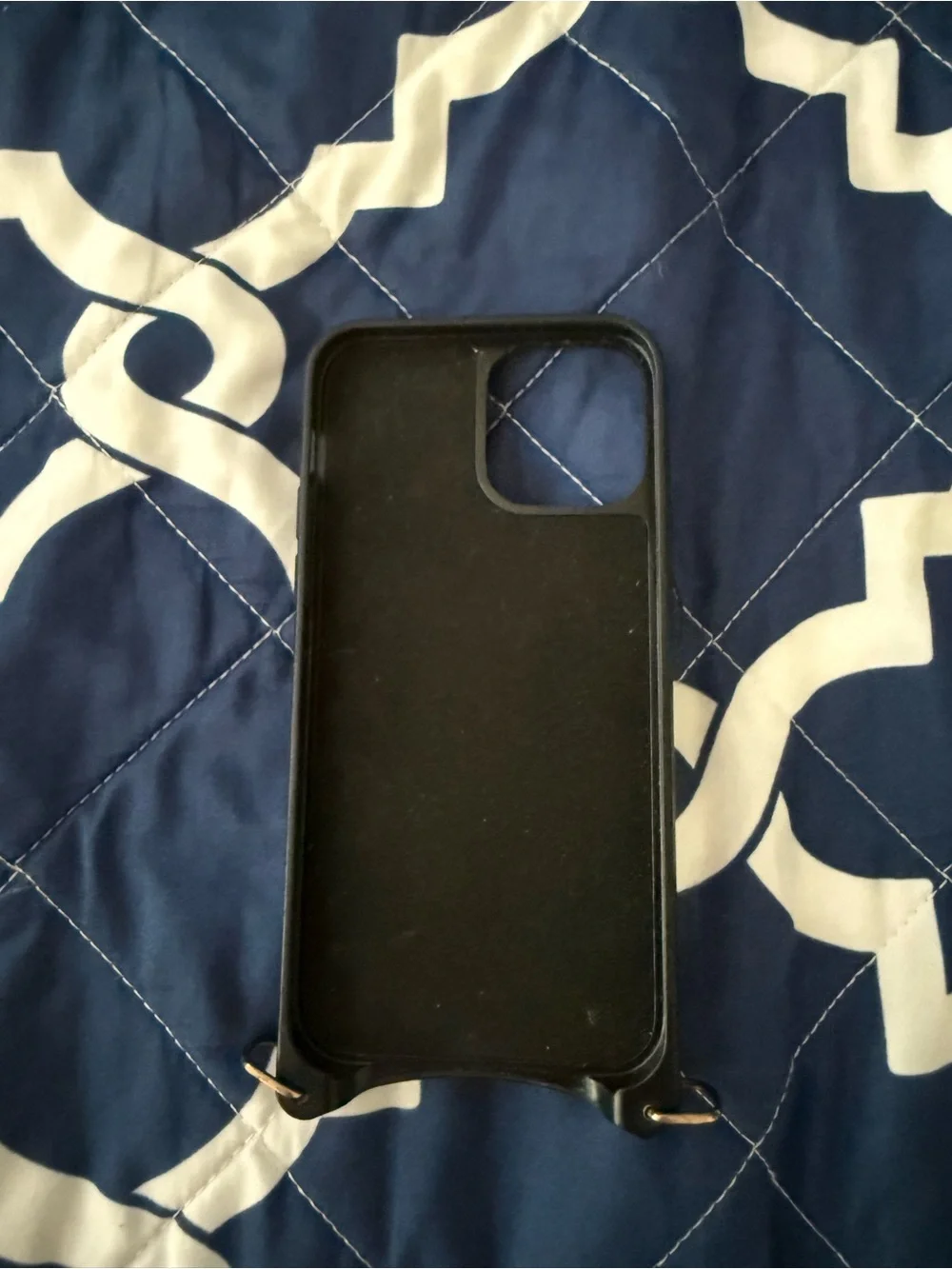 Donna Side Slot Crossbody Bandolier Black/Gold - iPhone 12 / 12 Pro